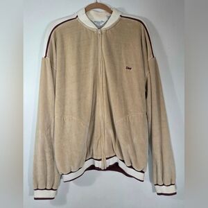 VINTAGE CHRISTIAN DIOR MONSIEUR VELOUR TRACK JACKET.